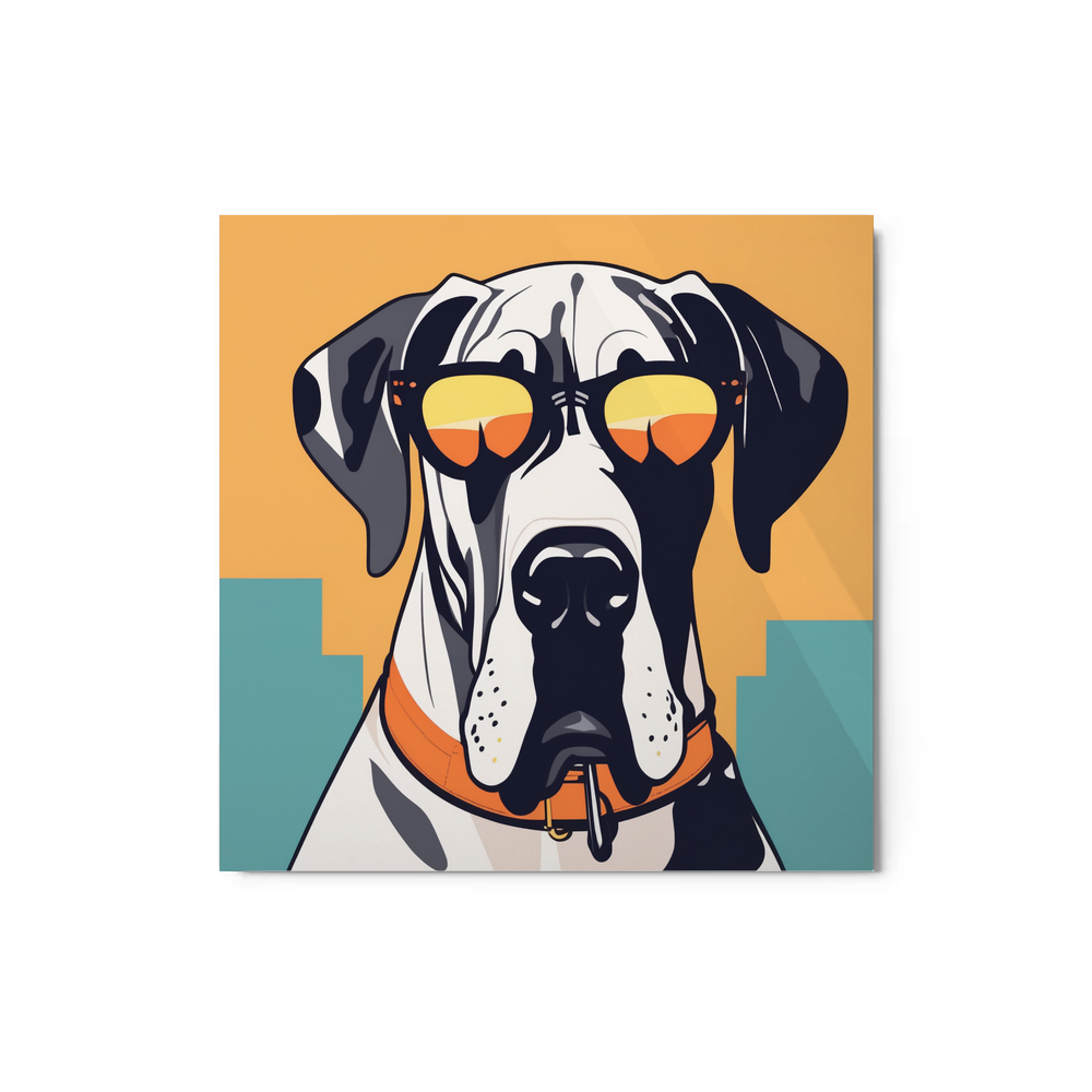 PugMug Custom Great Dane Metal Print