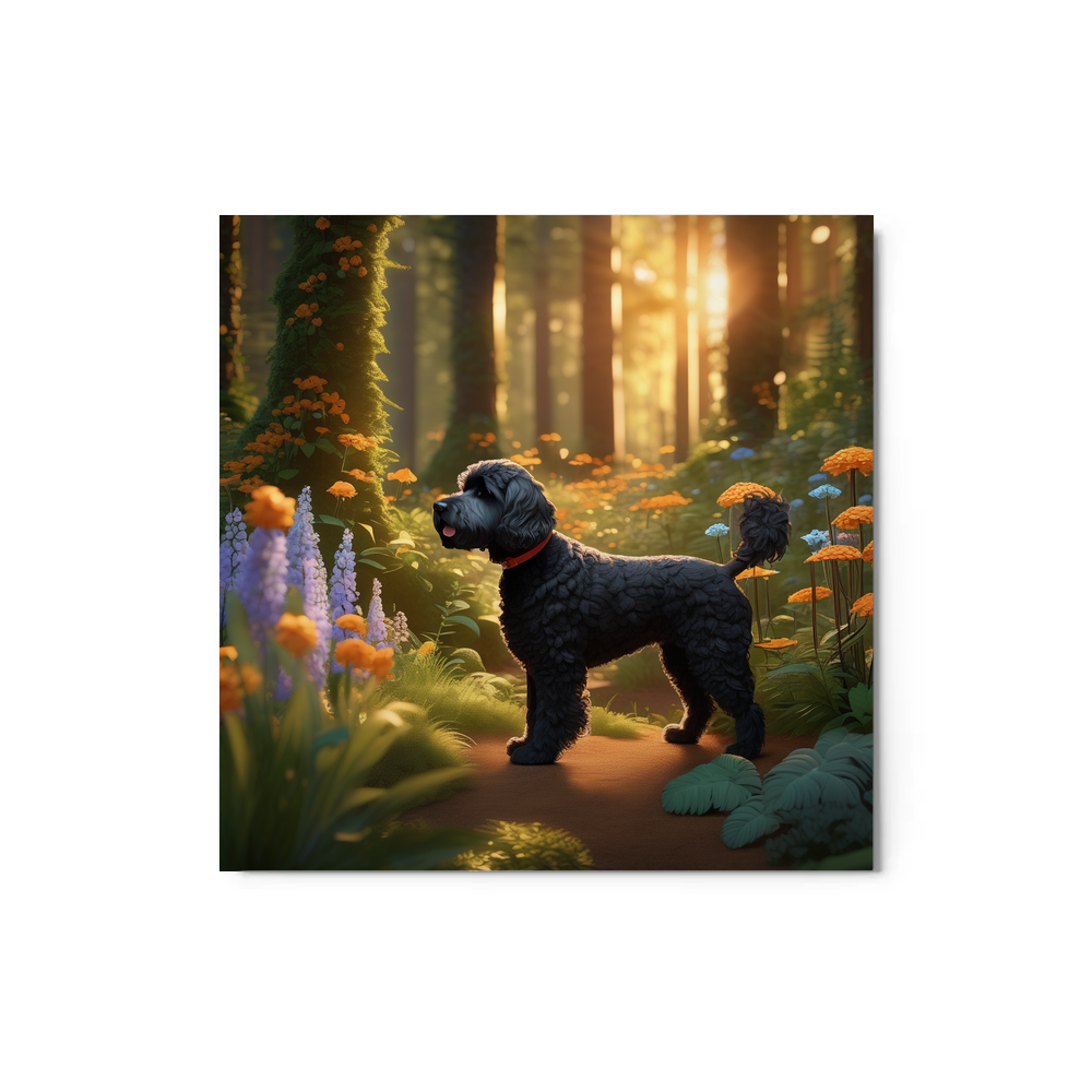 PugMug Custom Portuguese Water Dog Metal Print