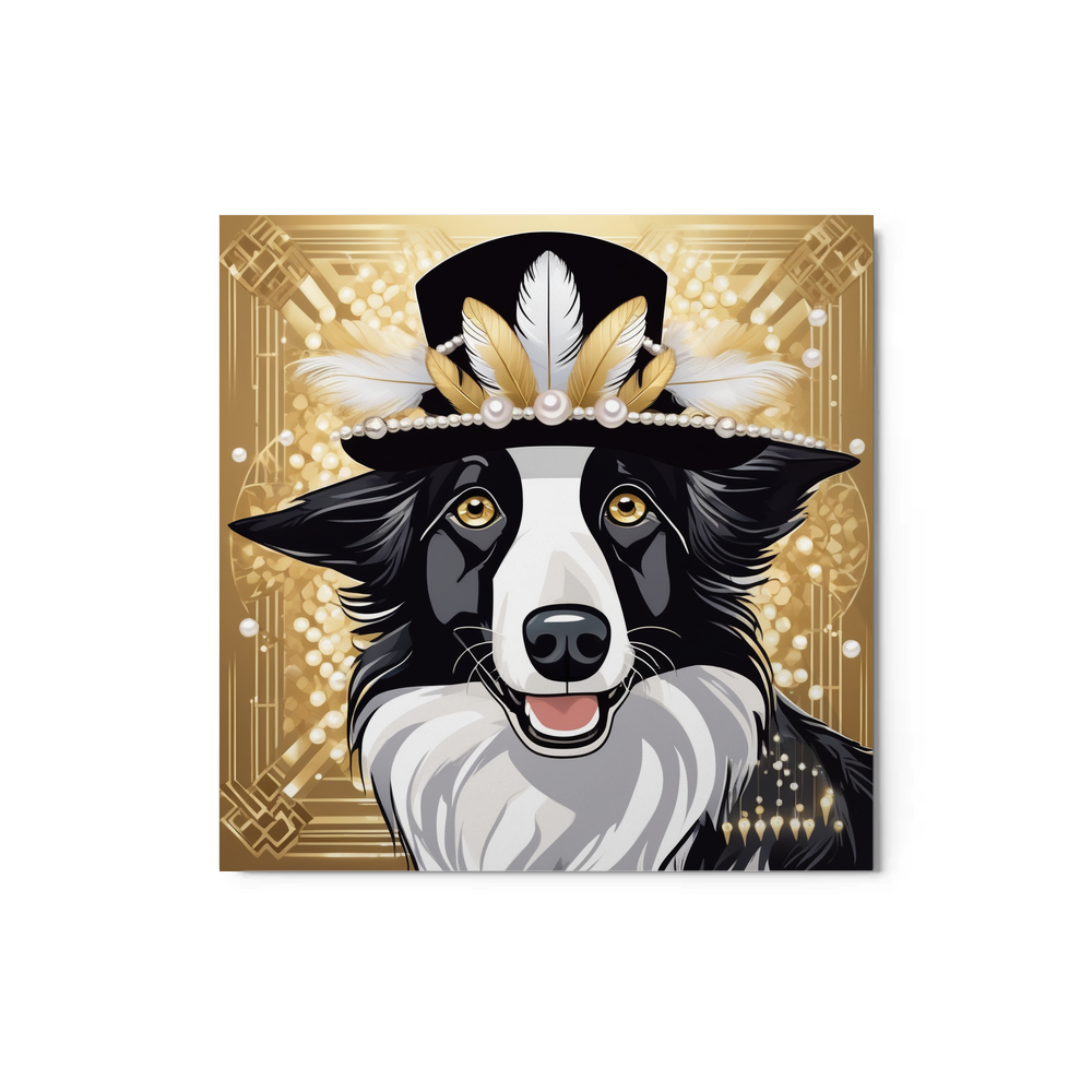 PugMug Custom Border Collie Metal Print