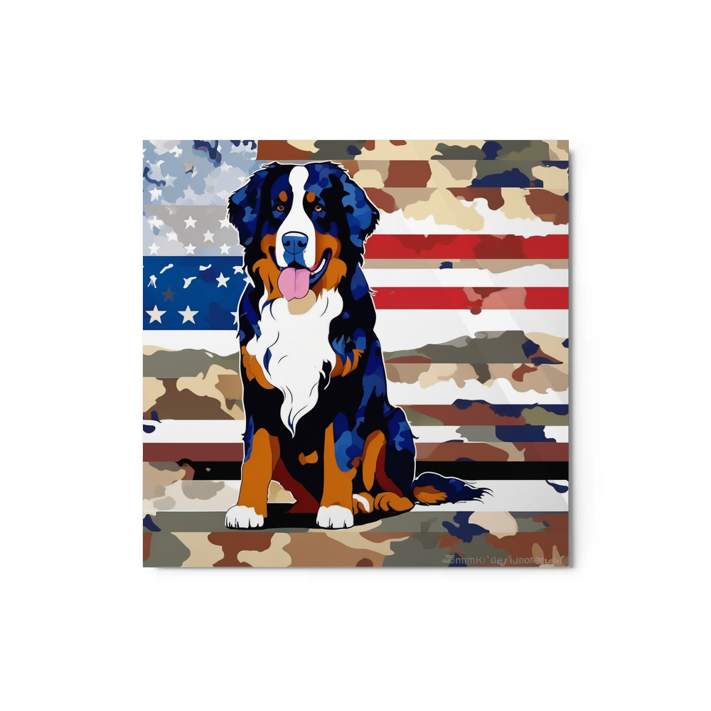 PugMug Custom Bernese Mountain Dog Metal Print