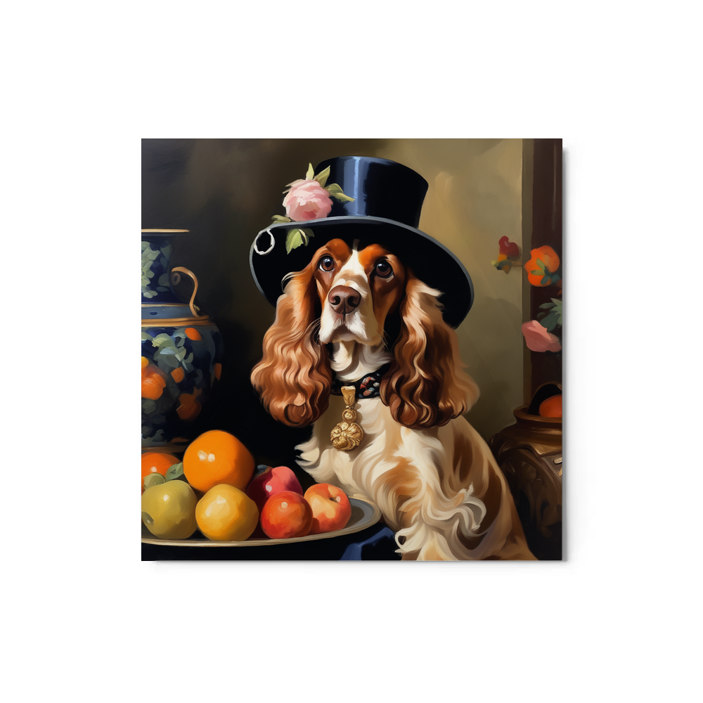 PugMug Custom English Cocker Spaniel Metal Print