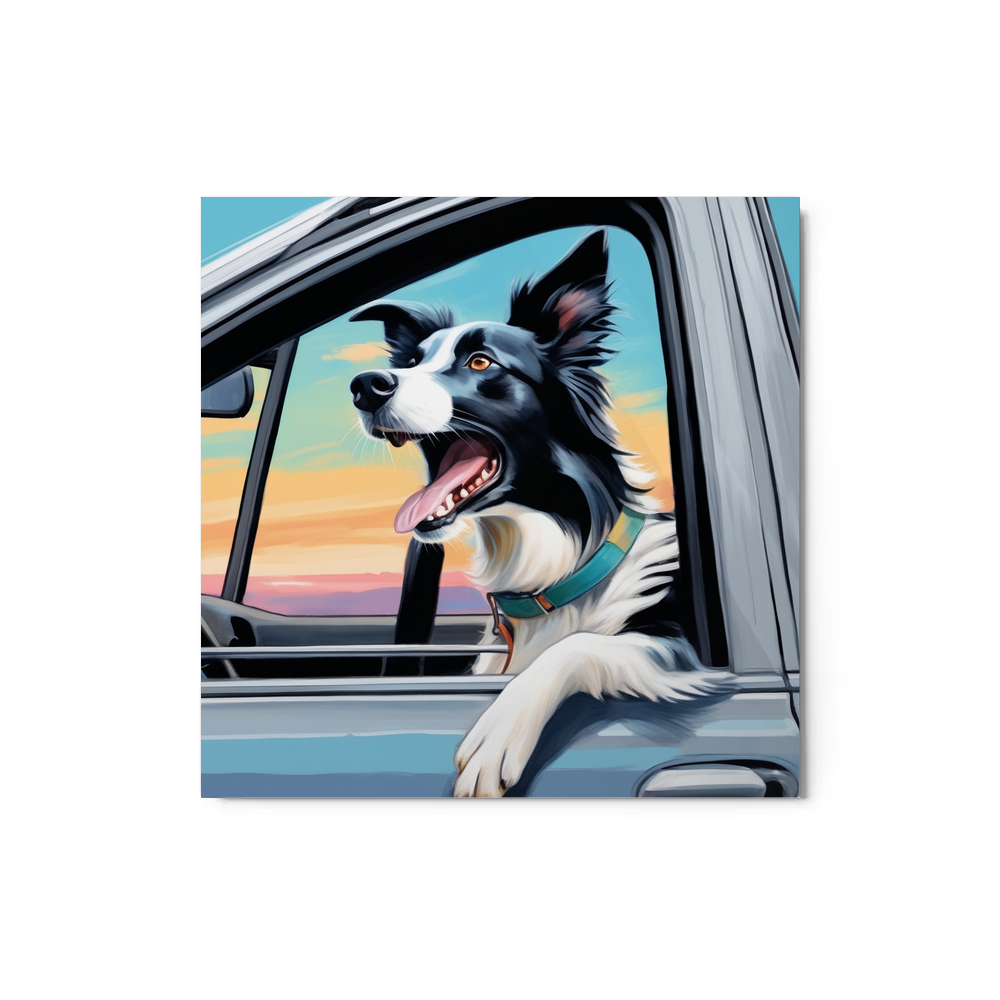 PugMug Custom Border Collie Metal Print