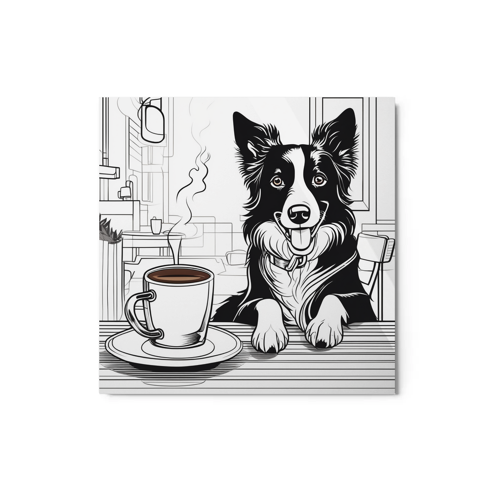 PugMug Custom Border Collie Metal Print