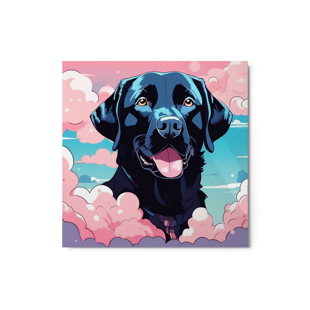 PugMug Custom Black Labrador Retriever Metal Print