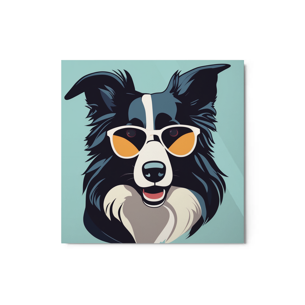 PugMug Custom Border Collie Metal Print
