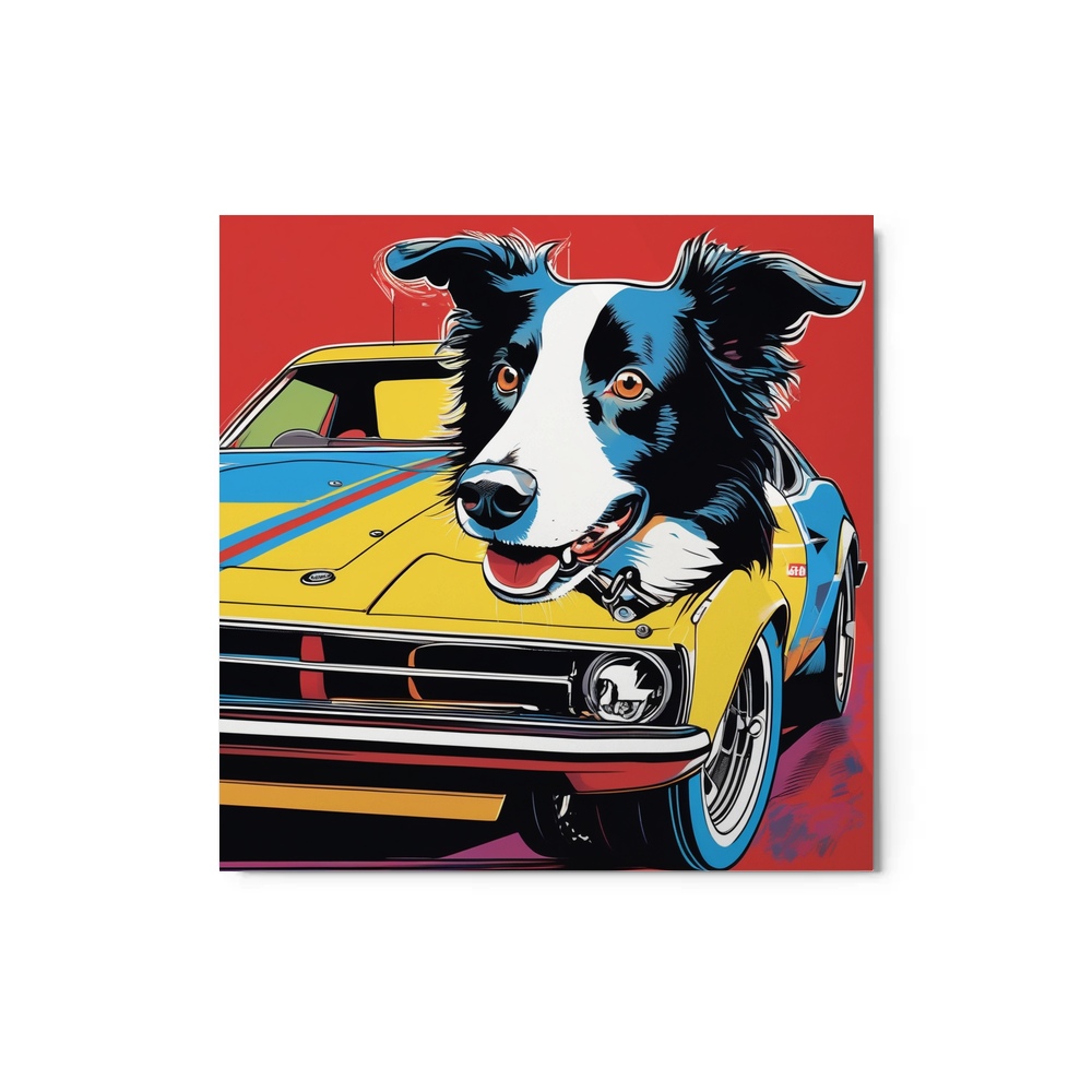 PugMug Custom Border Collie Metal Print