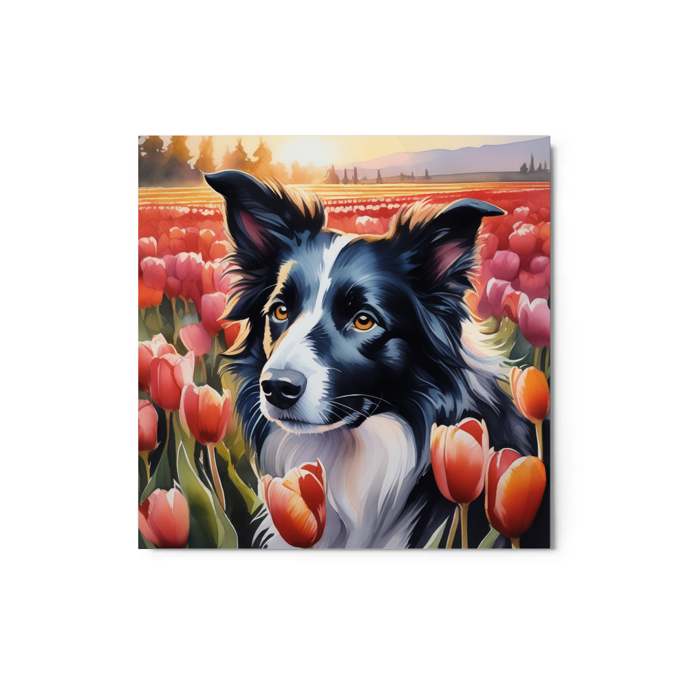 PugMug Custom Border Collie Metal Print
