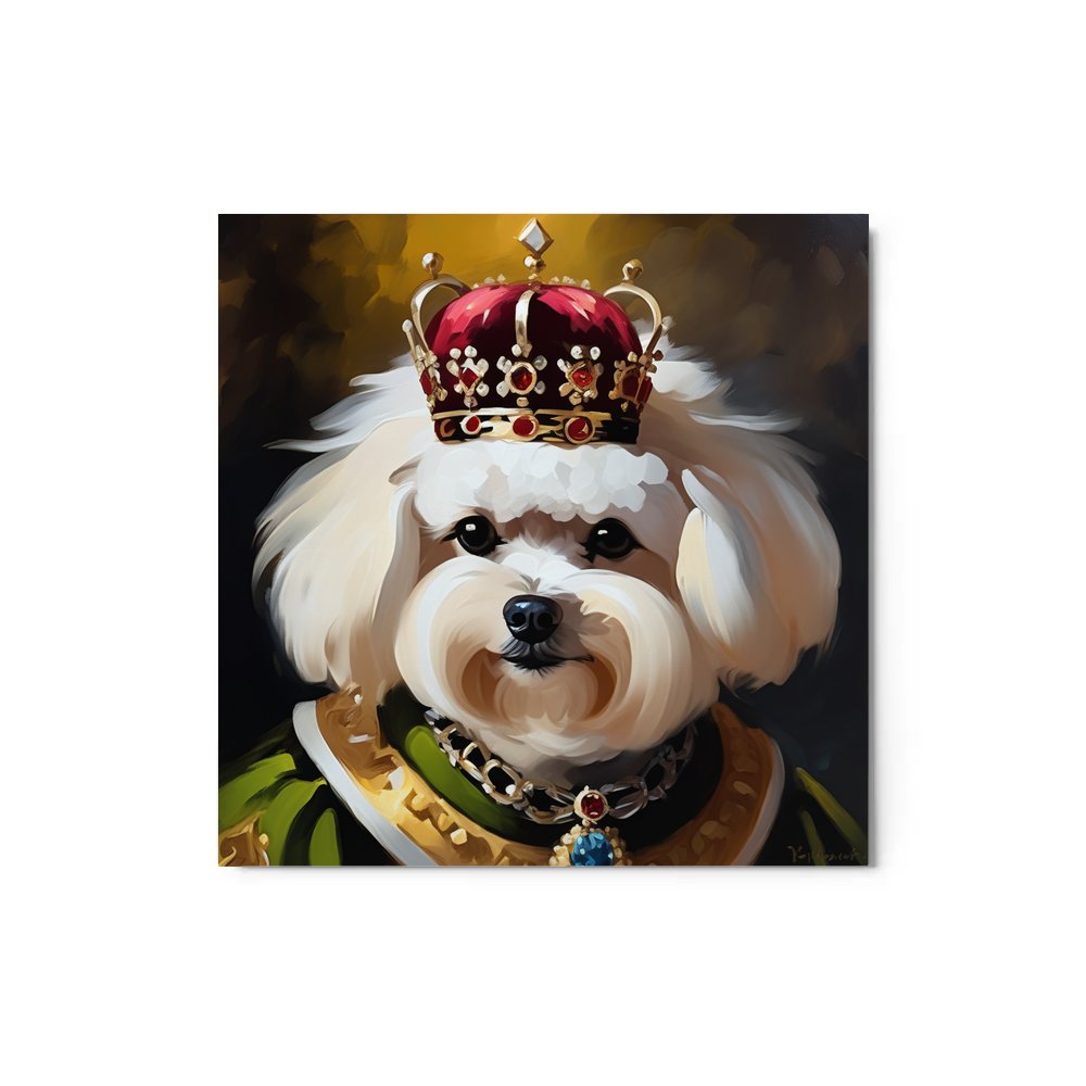 PugMug Custom Bichons Frise Metal Print