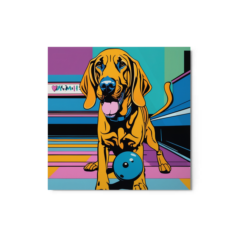 PugMug Custom Bloodhound Metal Print