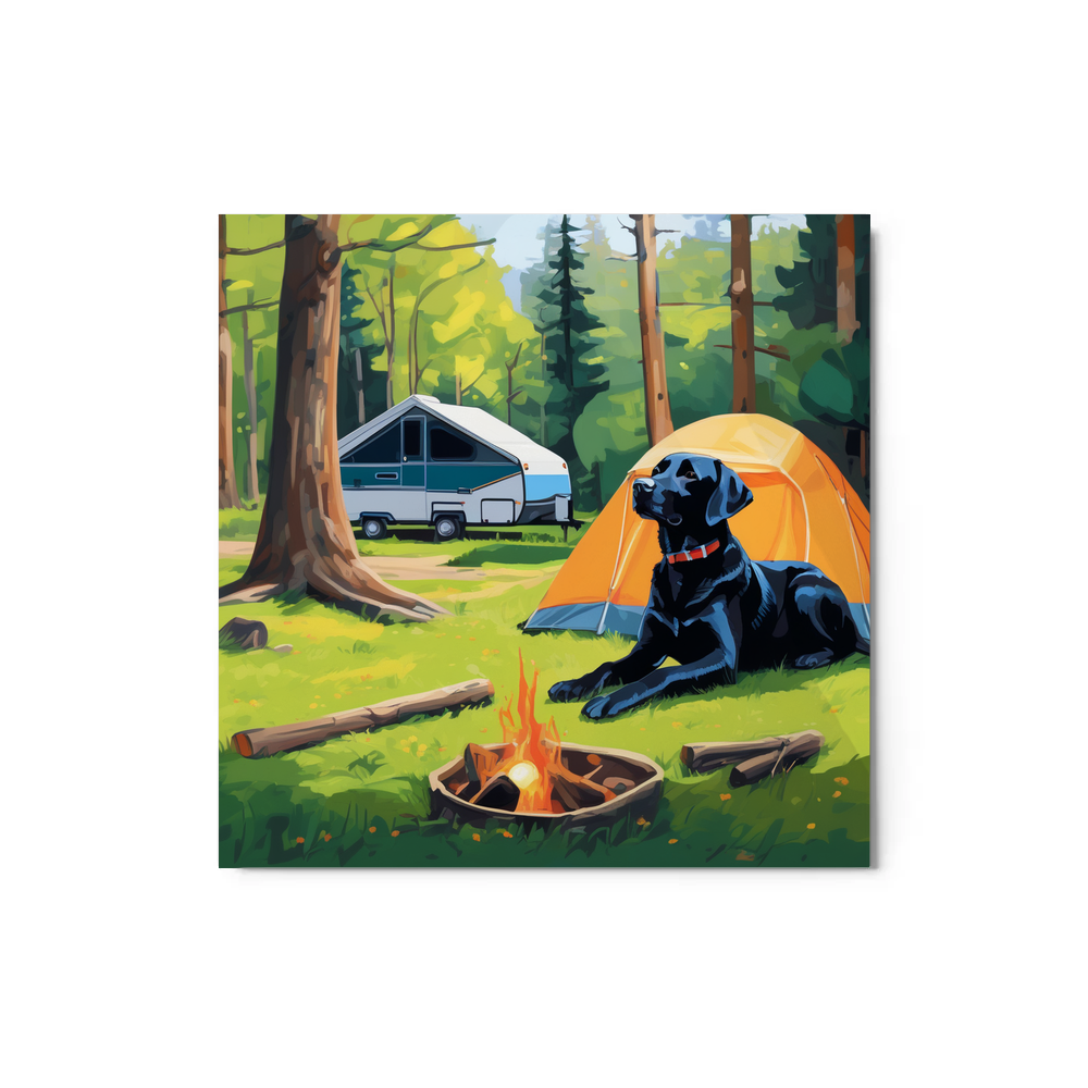 PugMug Custom Black Labrador Retriever Metal Print