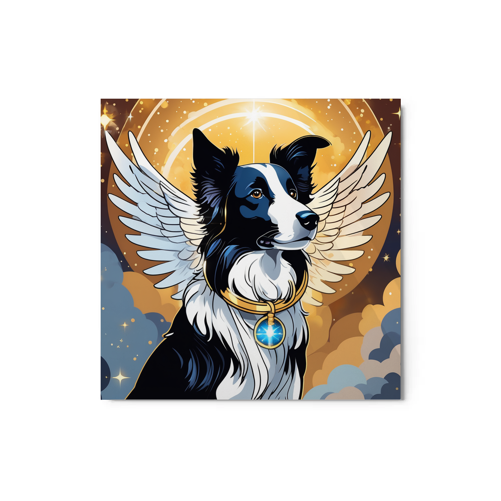 PugMug Custom Border Collie Metal Print
