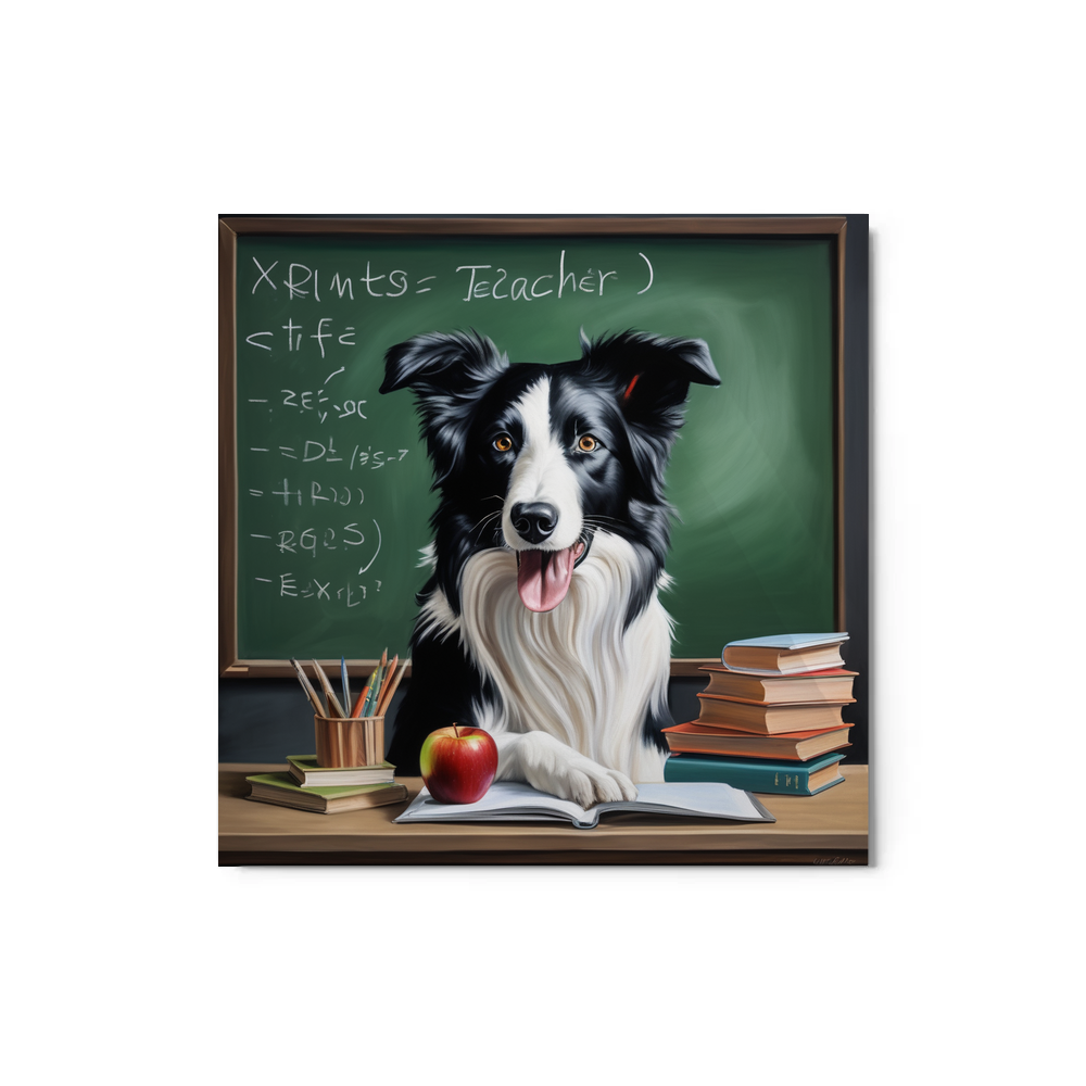 PugMug Custom Border Collie Metal Print