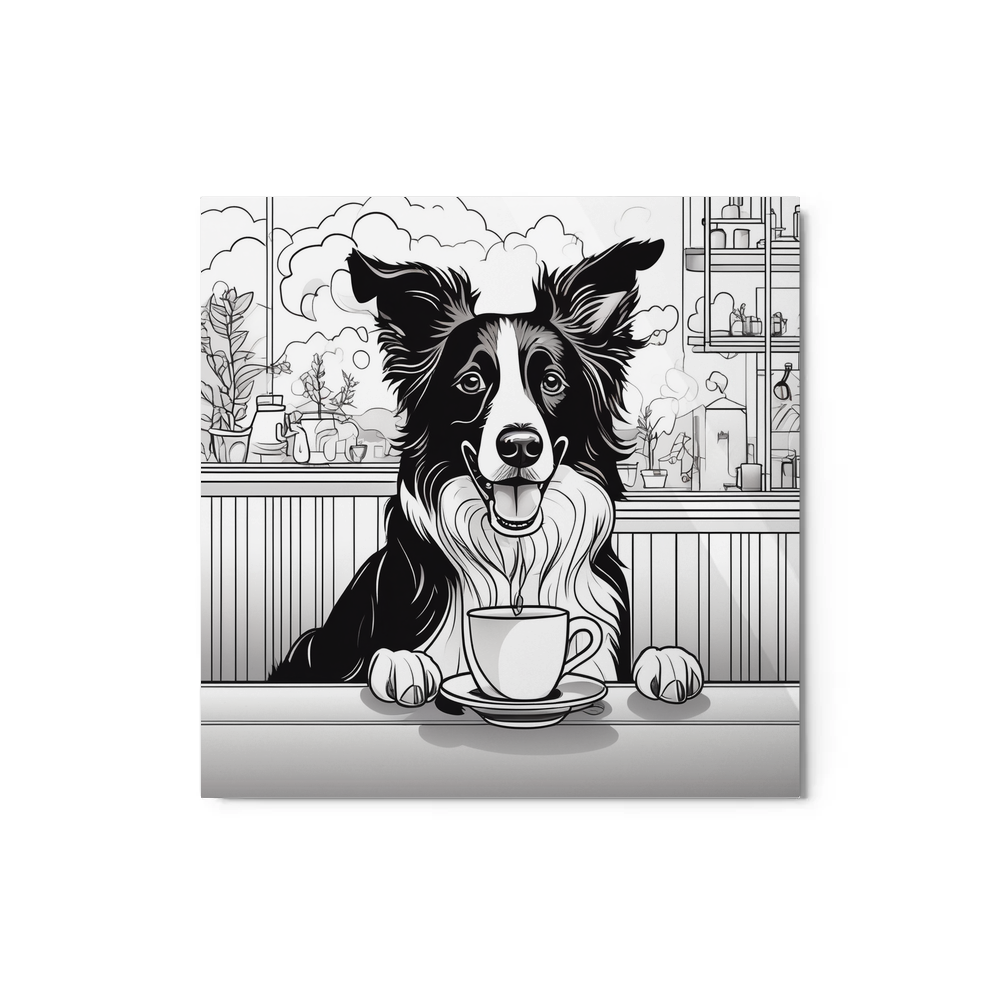 PugMug Custom Border Collie Metal Print