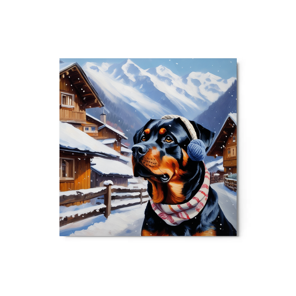 PugMug Custom Rottweiler Metal Print