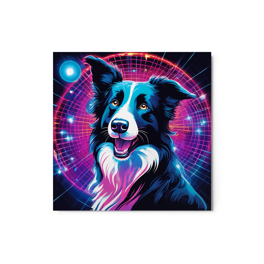 PugMug Custom Border Collie Metal Print