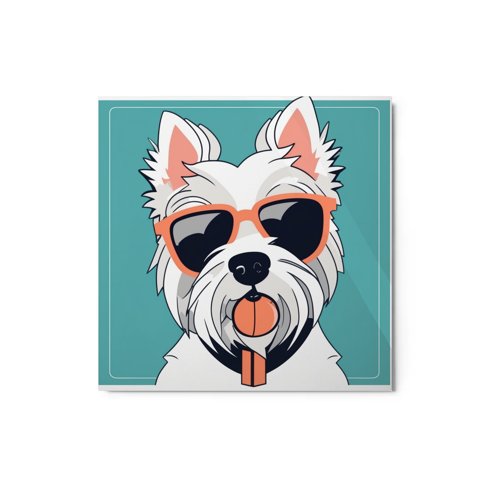 PugMug Custom West Highland White Terrier Metal Print