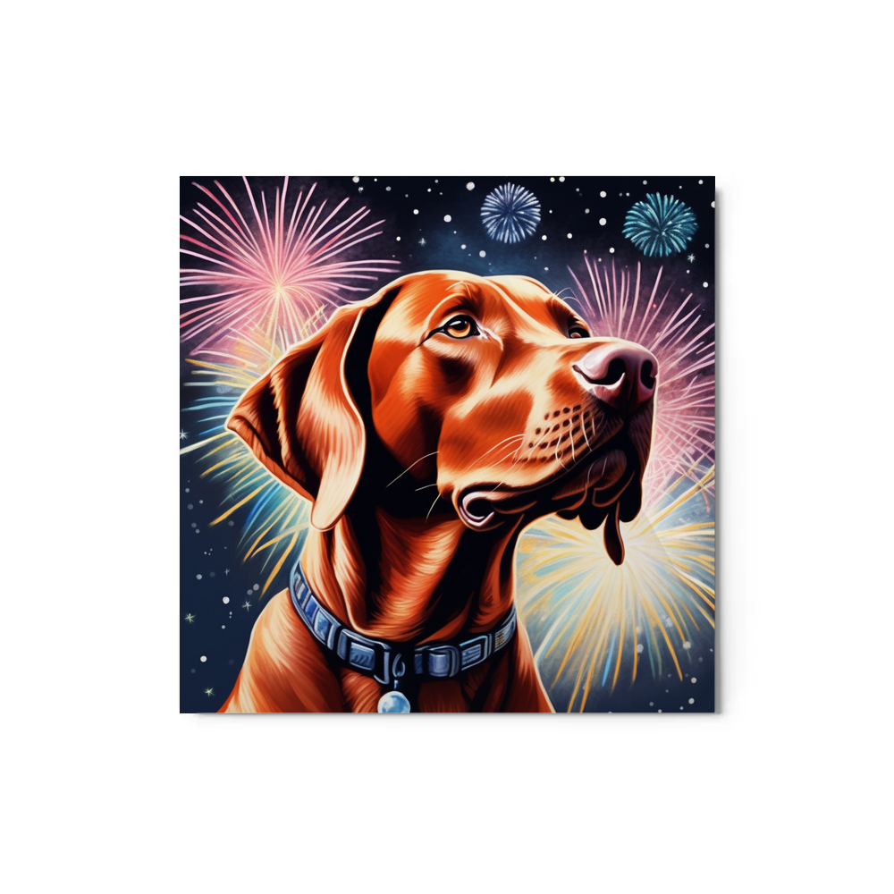 PugMug Custom Vizsla Metal Print