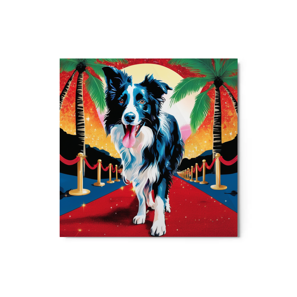 PugMug Custom Border Collie Metal Print