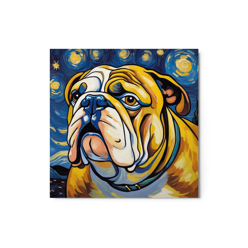PugMug Custom Bulldog Metal Print