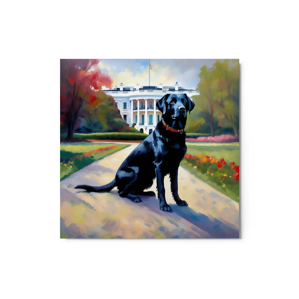 PugMug Custom Black Labrador Retriever Metal Print