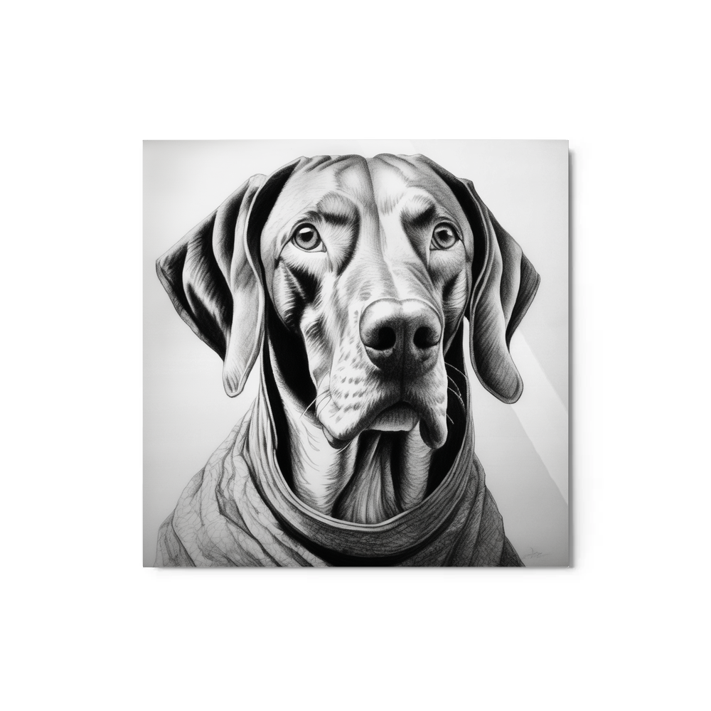 PugMug Custom Vizsla Metal Print