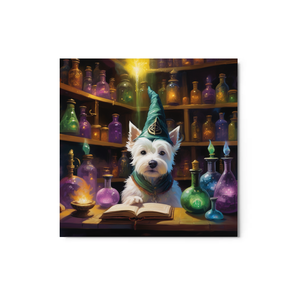 PugMug Custom West Highland White Terrier Metal Print