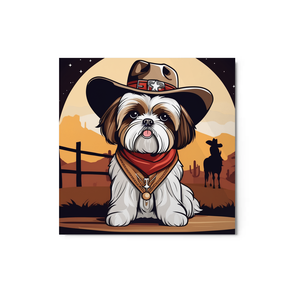 PugMug Custom Shih Tzu Metal Print