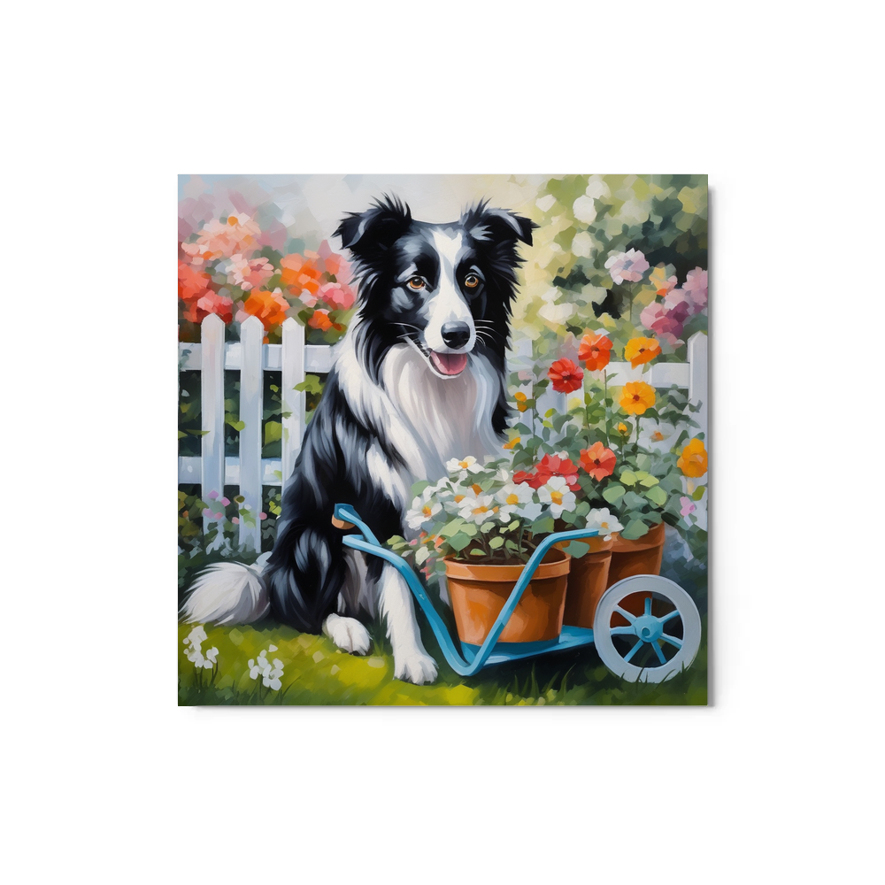 PugMug Custom Border Collie Metal Print