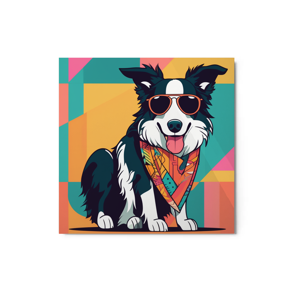 PugMug Custom Border Collie Metal Print