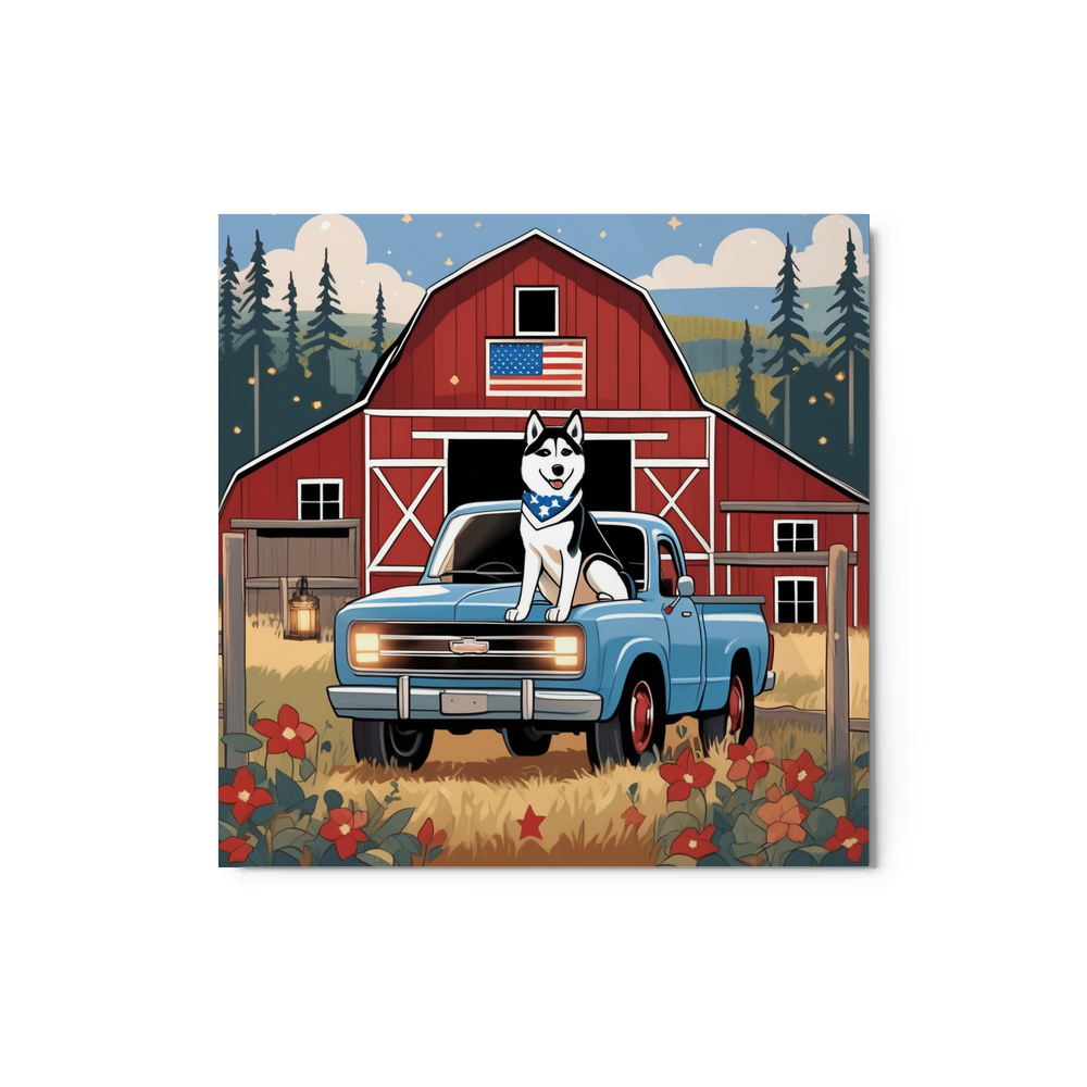 PugMug Custom Siberian Husky Metal Print