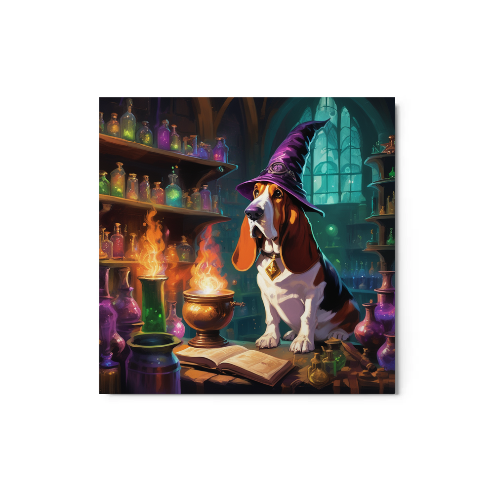 PugMug Custom Basset Hound Metal Print