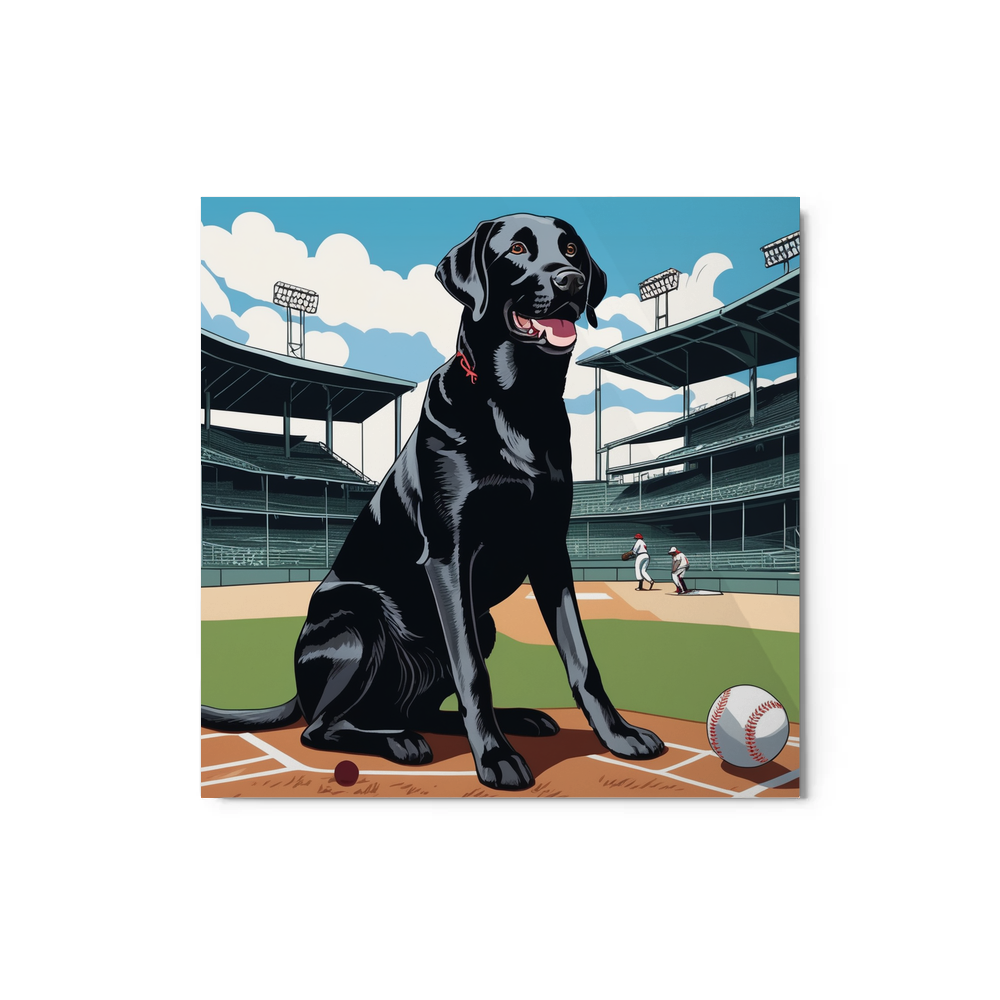 PugMug Custom Black Labrador Retriever Metal Print