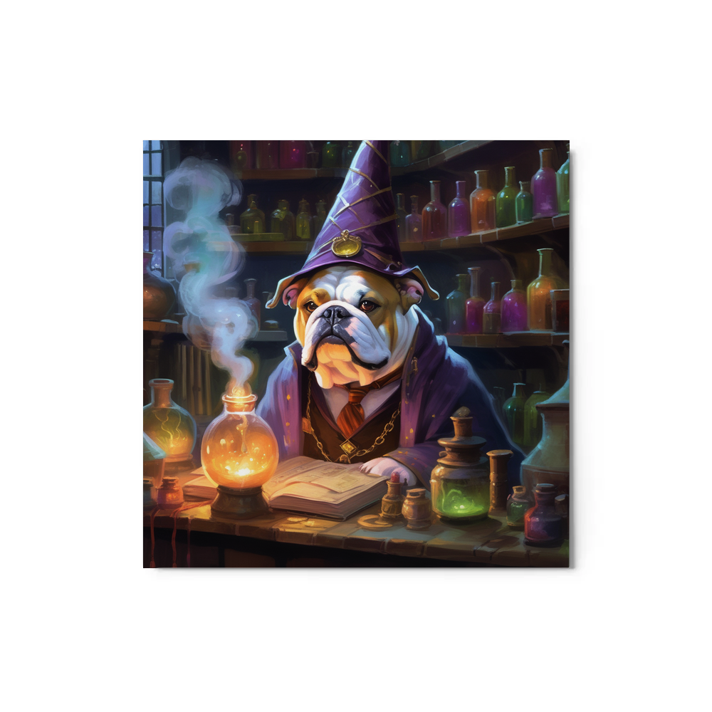 PugMug Custom Bulldog Metal Print