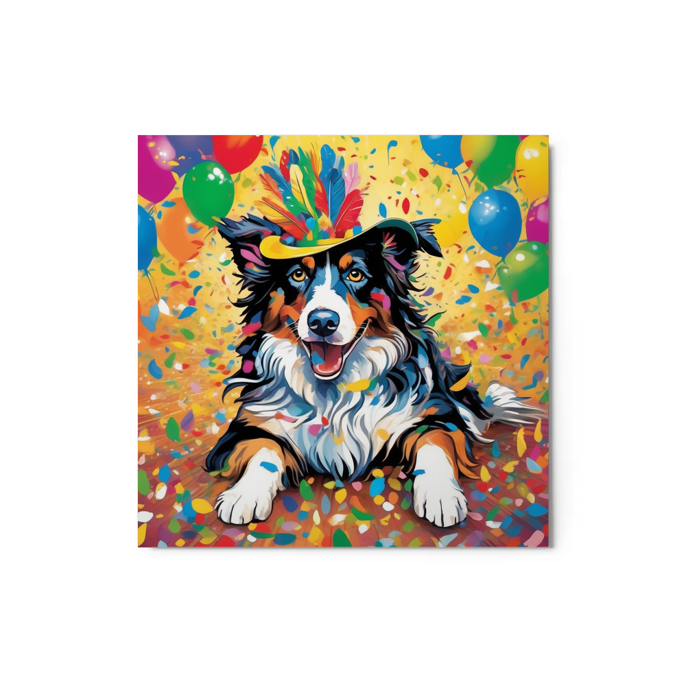 PugMug Custom Australian Shepherd Dog Metal Print