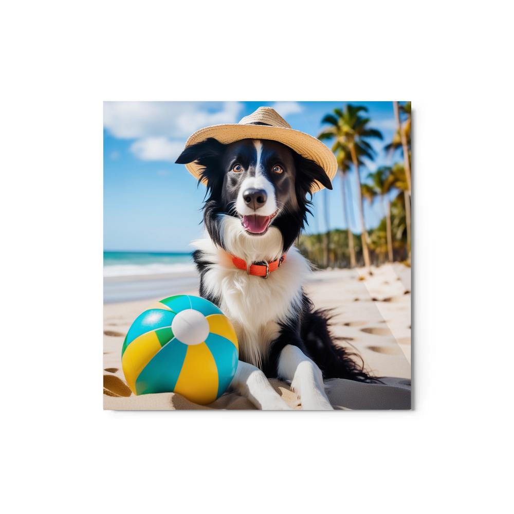 PugMug Custom Border Collie Metal Print