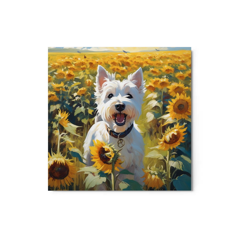PugMug Custom West Highland White Terrier Metal Print