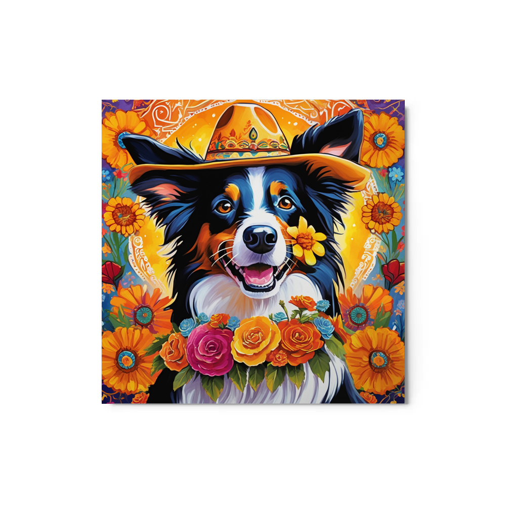 PugMug Custom Border Collie Metal Print
