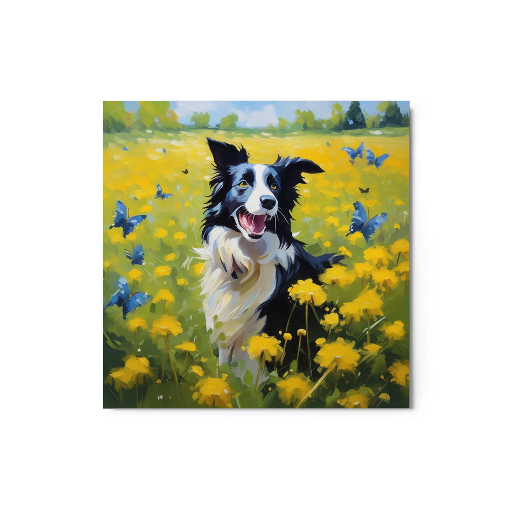 PugMug Custom Border Collie Metal Print