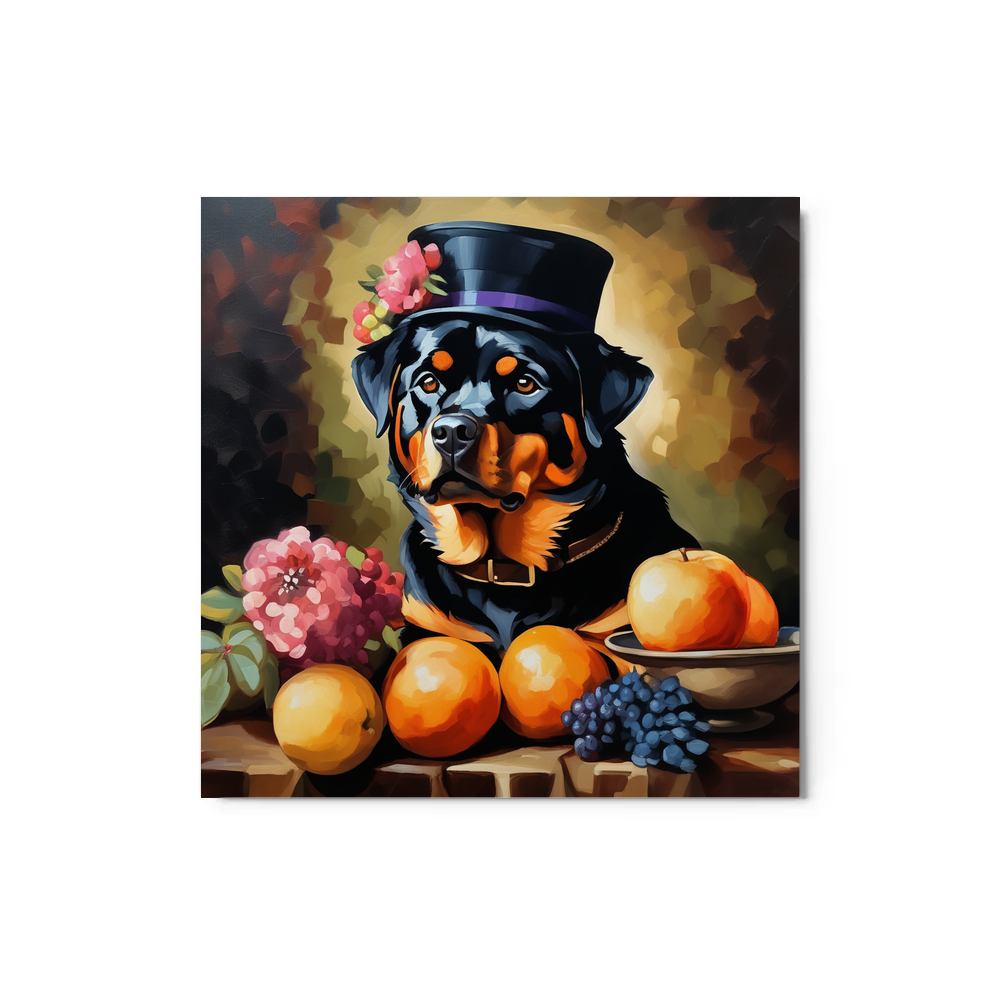 PugMug Custom Rottweiler Metal Print