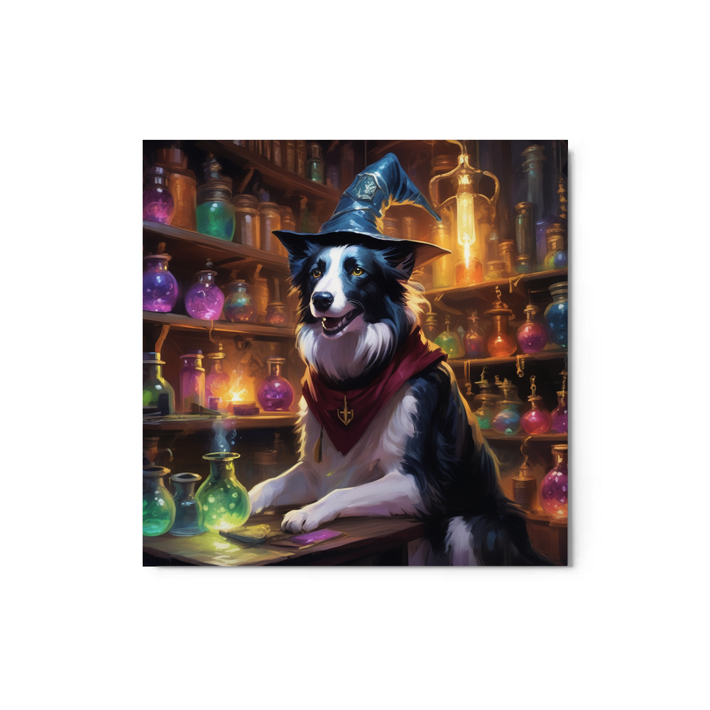 PugMug Custom Border Collie Metal Print