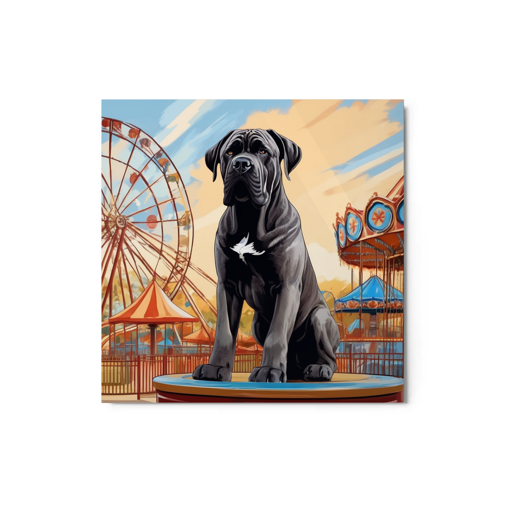 PugMug Custom Cane Corso Metal Print