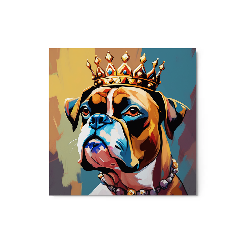 PugMug Custom Boxer Dog Metal Print