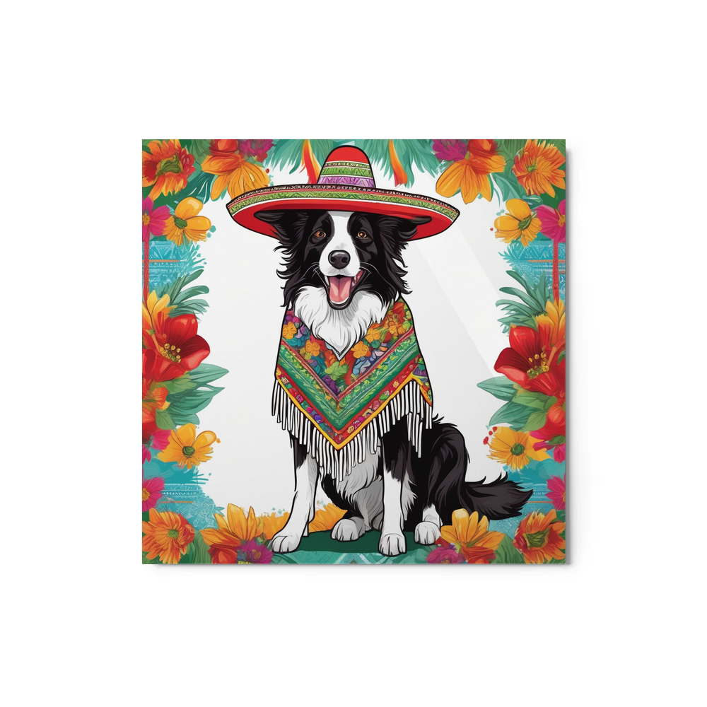 PugMug Custom Border Collie Metal Print
