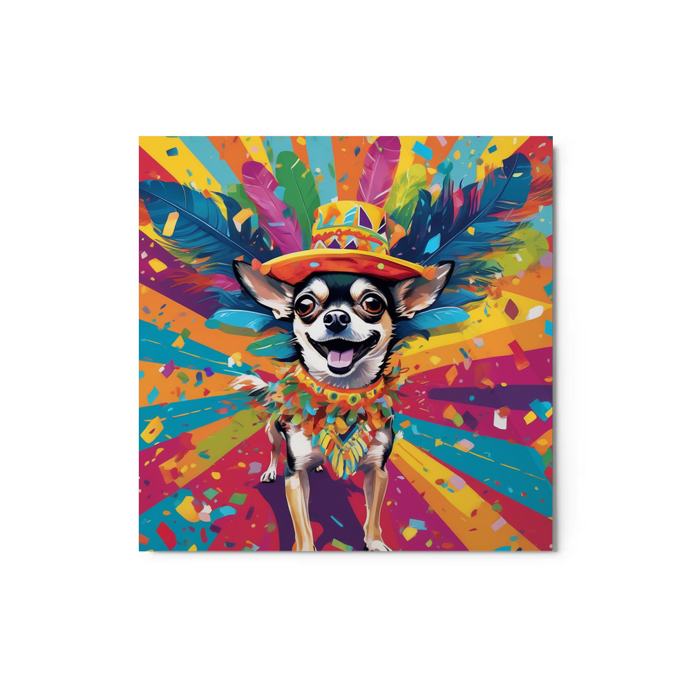 PugMug Custom Chihuahua Metal Print