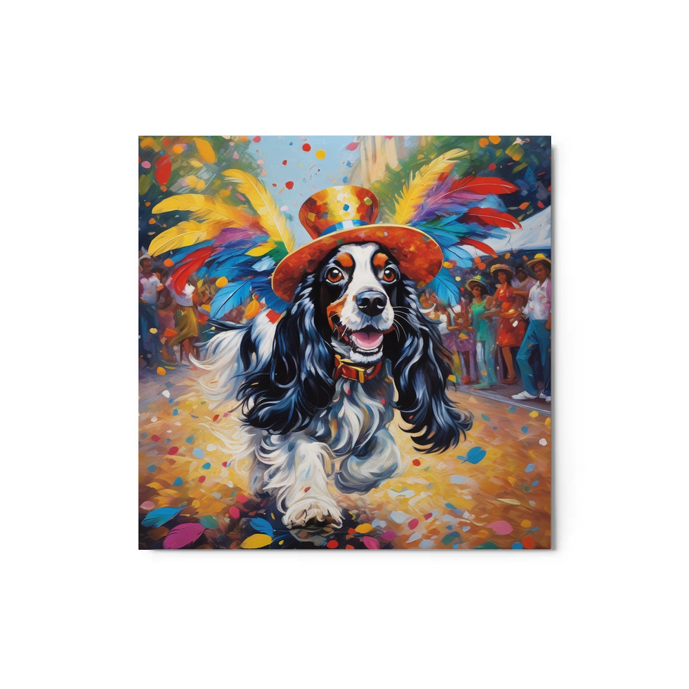 PugMug Custom English Cocker Spaniel Metal Print