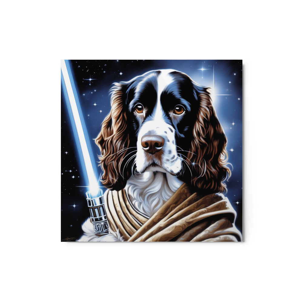 PugMug Custom English Springer Spaniel Metal Print