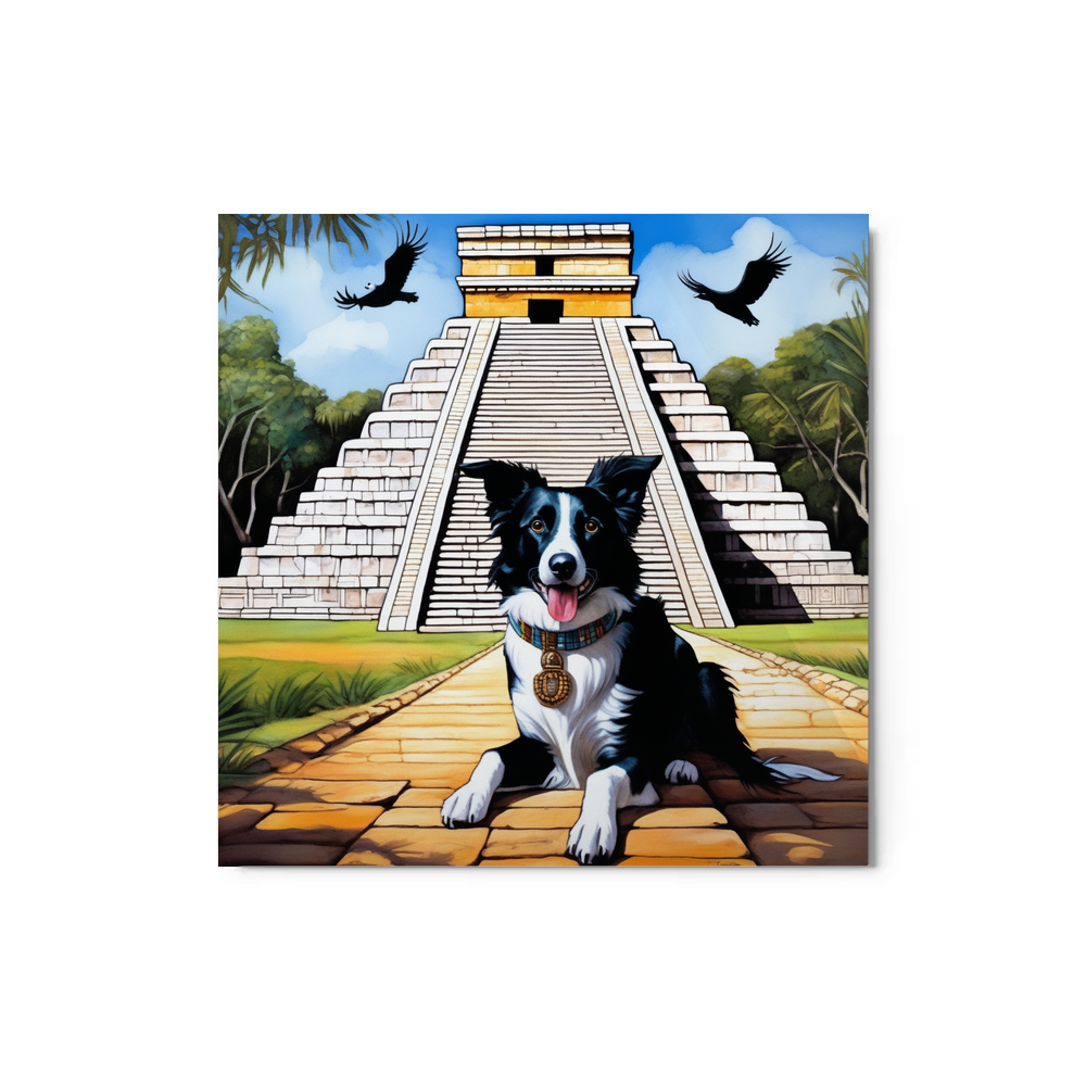 PugMug Custom Border Collie Metal Print