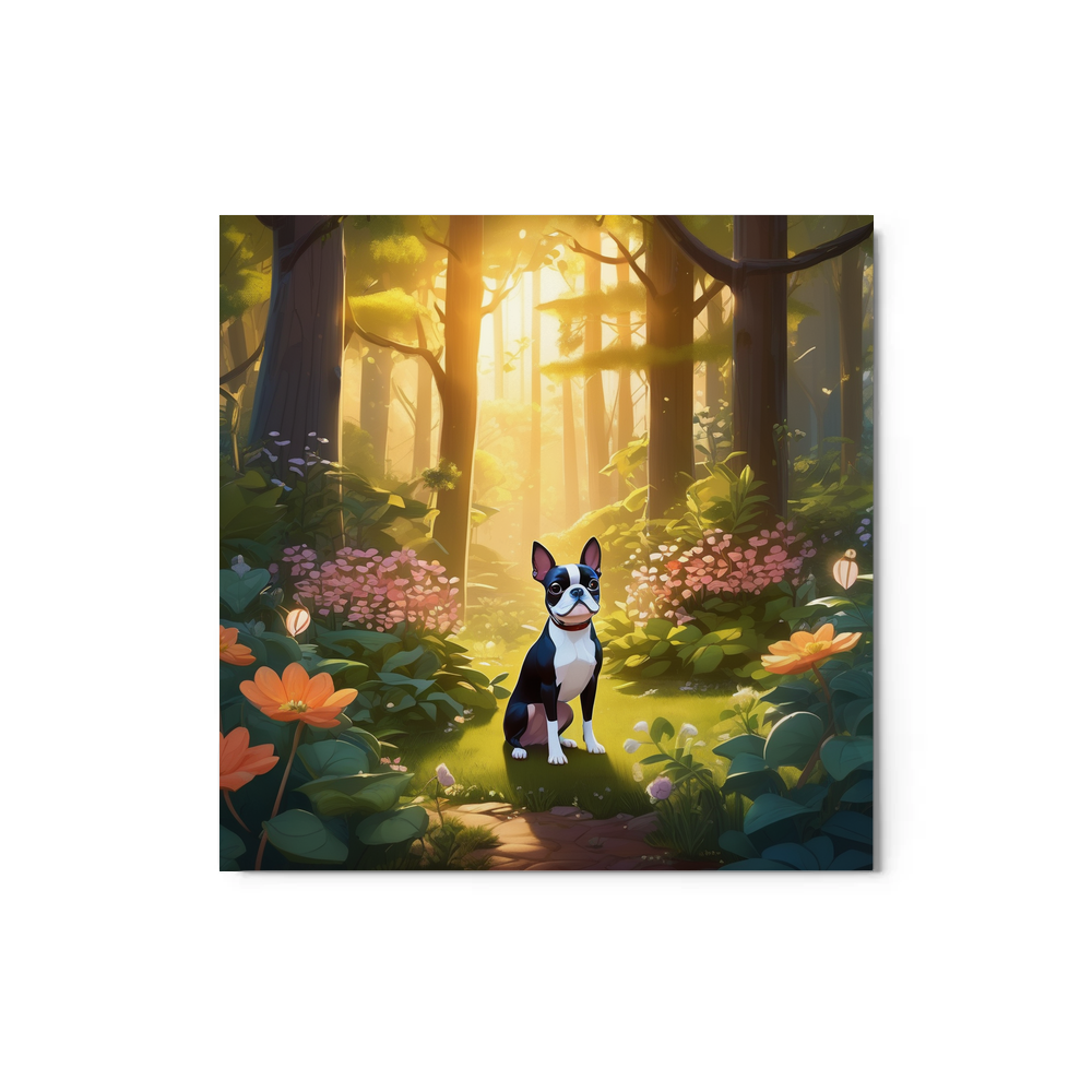 PugMug Custom Boston Terrier Metal Print