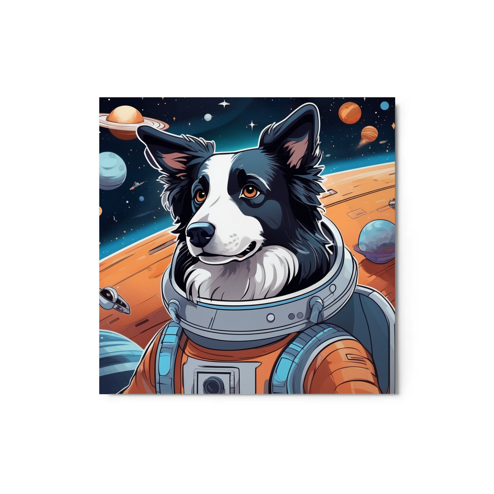 PugMug Custom Border Collie Metal Print