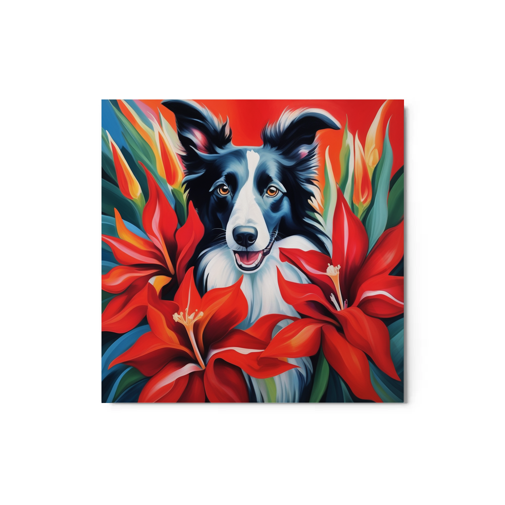 PugMug Custom Border Collie Metal Print